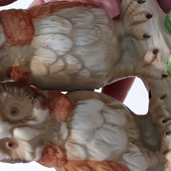 Owls Music Box Figurine 7.5 in Hx4inW.Multi,Pre-Owned.Plays Fine. - Picture 7 of 7